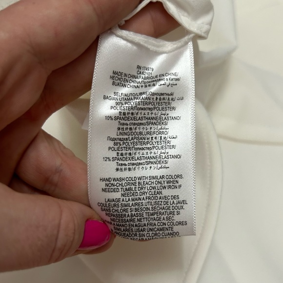 BCBGMaxAzria High Low Plunging V Dress - Picture 9 of 9